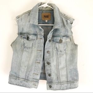 Paige Distressed Denim Vest